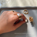 Moda e o popular conjunto de anel de vento, a liga de rua personalizada New Ring Ring